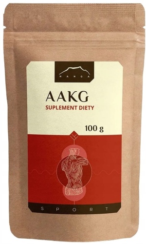 AAKG L-argininy (peptydowa forma l-argininy) 100g proszku / Nanga 