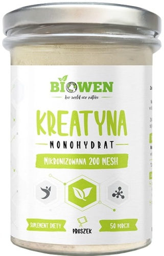Kreatyna monohydrat mikronizowana 200 MESH - 250g - Biowen