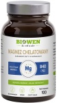 Magnez Chelatowany 840 mg (diglicynian magnezu) 100 kaps. - Biowen / HempKing