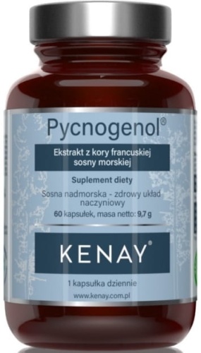 Pycnogenol® Ekstrakt z kory francuskiej sosny morskiej - 60 kaps / Kenay Premium