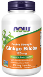 Ginkgo Biloba Double Strength - miłorząb japoński - 120 mg - 200 kaps. / NOW FOODS