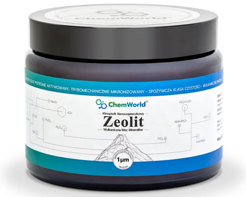 Zeolit Klinoptylolit Naturalny Mikrocząsteczkowy (detoks) 125g / Chem World 