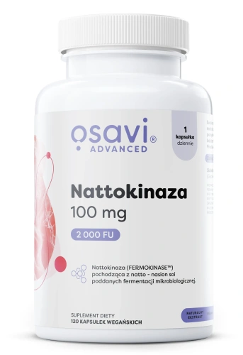 Nattokinaza 100 mg - wsparcie układu krążenia - 120 kaps. / Osavi