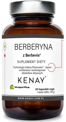 Berberyna Fosfolipidowa BERBEVIS® - metabolizm glukozy i cholesterolu - 60 kaps / KenayAG