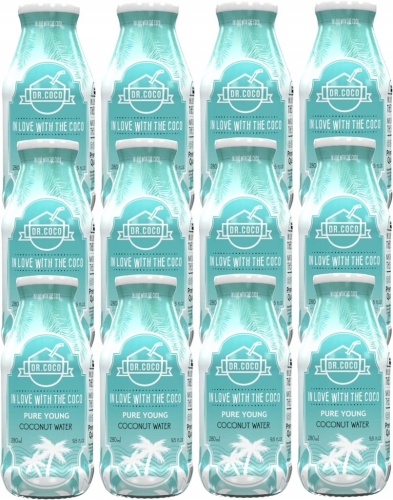 DR. COCO naturalna woda kokosowa - zestaw 12 x 280 ml.