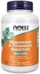 Magnesium & Potassium Aspartate (magnez + potas + tauryna) 120 kaps / Now Foods