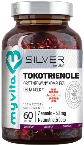 Tokotrienole DeltaGold® 50mg - Silver Pure - 60 kaps. / MyVita 
