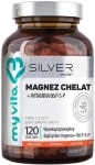 Magnez Chelat z witaminą B6 (P-5-P) - Silver Pure - 120 kaps. / MyVita 
