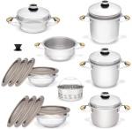 Zestaw Naczyń Zepter Masterpiece Universal - Garnki Z-Line - 24 elementy + Prezent 
