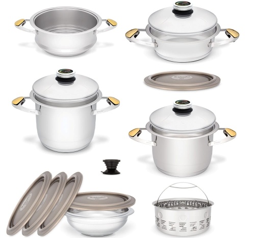 Zestaw Naczyń Zepter Masterpiece Standard - Garnki Z-Line - 18 elementów + Prezent