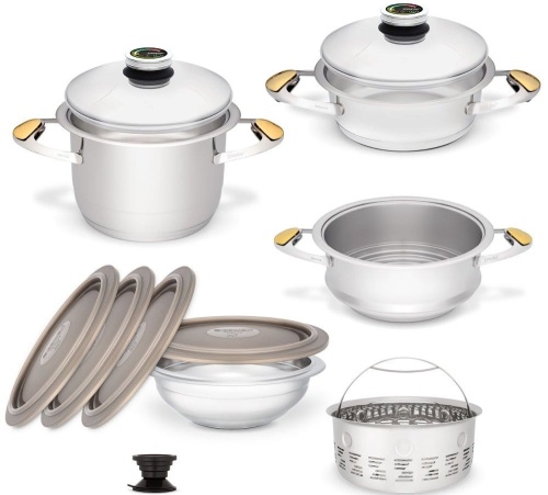 Zestaw Naczyń Zepter Masterpiece Junior - Garnki Z-Line - 14 elementów + Prezent