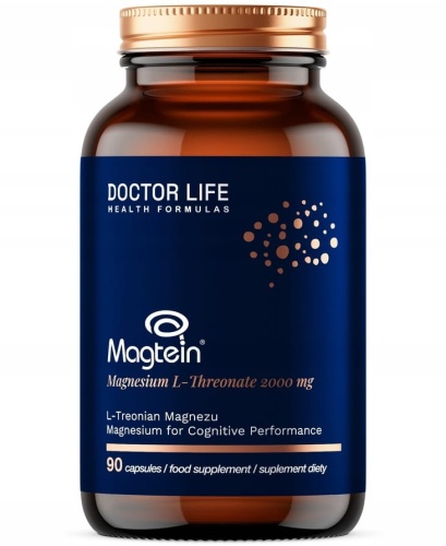 L-Treonian Magnezu Magtein® - przekracza barierę krew-mózg - 90 kaps. / Doctor Life