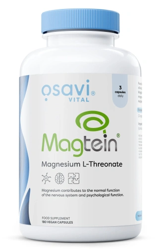 L-Treonian Magnezu Magtein® -przekracza barierę krew-mózg - 180 kaps / Osavi 