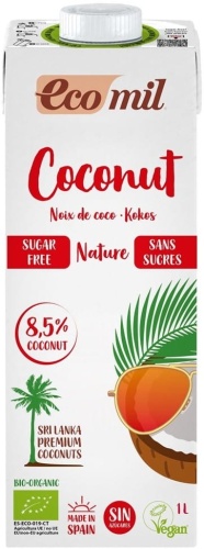 Napój kokosowy 8,5% BIO bez dodatku cukru  1L / ECOMIL 