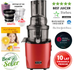 SUPER CENA + GRATISY! Wyciskarka wolnoobrotowa Kuvings REVO830 Hybrid - Kolor Czerwony 