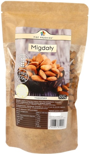 Migdały łuskane 500 g / Pięć Przemian 