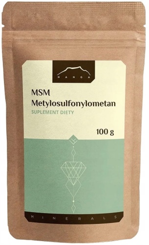 MSM Siarka Organiczna (wsparcie układu kosnego) 100g proszku / Nanga 