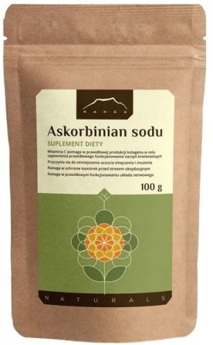 Askorbinian sodu (wit. C łagodna dla żołądka) 100g proszku / Nanga 
