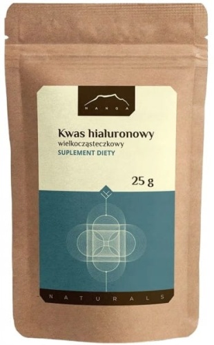 Kwas hialuronowy wielkocząsteczkowy HMW (eliksir młodości) 25g proszku / Nanga 
