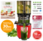 SUPER CENA! Wyciskarka wolnoobrotowa Kuvings AUTO 10S - Kolor Czerwony 