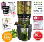 MEGA OFERTA! Wyciskarka wolnoobrotowa Kuvings AUTO 10S z zestawem sit do deserów - Kolor Czarny