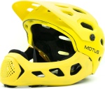 Kask szczękowy typu full face MOTUS rozmiar M/L CB-49 - Żółty