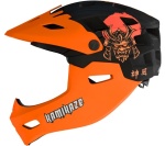 Kask szczękowy Kamikaze RONIN Helmet Orange na hulajnogę (rozmiar L) 