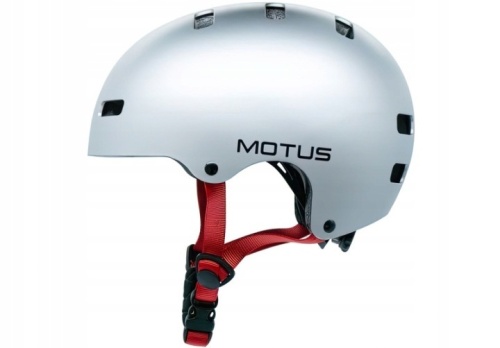 Kask dziecięcy rowerowy MOTUS MD-107 rozmiar M srebrny