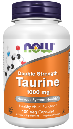 Tauryna (l-tauryna - aminokwas długowieczności) 1000mg - 100kaps. / Now Foods