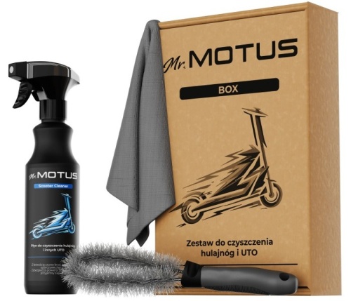 Zestaw do czyszczenia hulajnogi elektrycznej Mr. Motus Box edycja 2026 