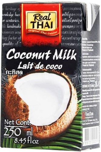 Mleko Kokosowe UHT (85% ekstraktu z kokosa) 250 ml / Real Thai