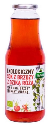 Sok z brzozy z dziką różą BIO 1 l / EkoWital