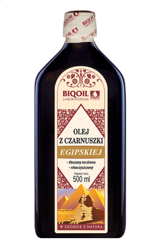 Olej z czarnuszki EGIPSKIEJ tłoczony na zimno 500 ml / Labolatorium Biooil