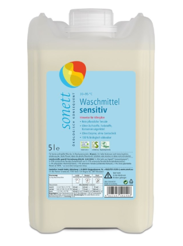 Płyn do prania SENSITIV BIO 5L / Sonett 