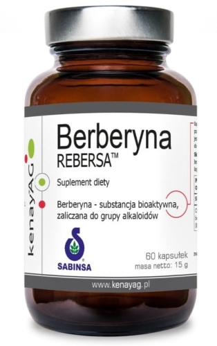 Berberyna REBERSA® - metabolizm glukozy i cholesterolu - 60 kaps / KenayAG