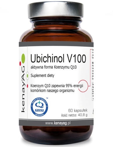 Ubichinol V100 (aktywna forma Koenzymu Q10) 60 kaps. / KenayAG