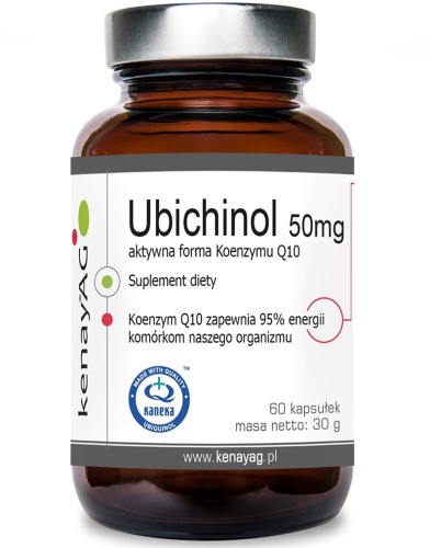 UBICHINOL - Koenzym Q10 50mg - energia dla komórek - 60 kaps. / KenayAG 